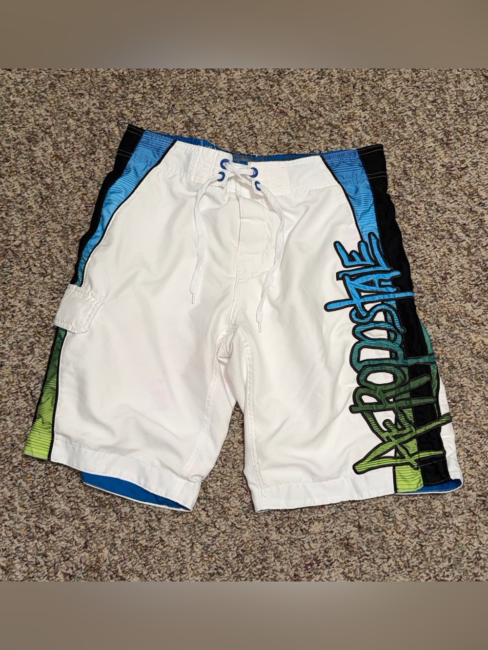 Aeropostale Men's size 31 Swim Shorts with Blue & Green Accents